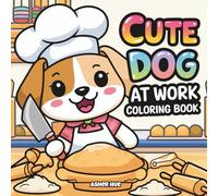 Cute Dog at Work Coloring Book