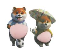 Cute Dog Belly Sticker - 3D Squeezable Silicone Decal, Soft Interactive Dog Sticker For Laptop Notebook Phone Case Journal Planner Kids Adults Crafts Party Favors Decoration