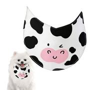 Cute Dog Bib, Waterproof Drool Absorbent Bandana, 25x20cm Pet with Quick Drying, Soft Polyester Dog Scarf, Puppy Bib with Cow Pattern, Pet Accessory for Holiday Dress