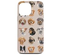 Cute Dog Breed Faces for Pet and Puppy Lovers Custodia per iPhone 13 Pro Max