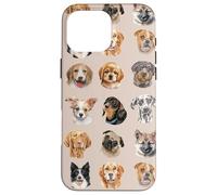 Cute Dog Breed Faces for Pet and Puppy Lovers Custodia per iPhone 16 Pro Max