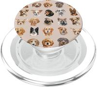 Cute Dog Breed Faces for Pet and Puppy Lovers PopSockets PopGrip per MagSafe