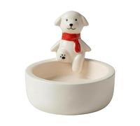 Cute Dog Candle Holder Ceramic Tea Light, Cutes Dogs Decorative Burner Teas Lights Holders | Suitable For Living Room Kitchen Office Dorm Meditation Yoga Indoor Outdoor Table Decoration