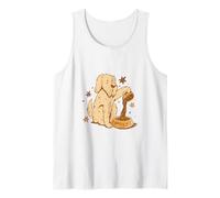 Cute Dog Coffee Lover Funny Caffeine Design Canotta
