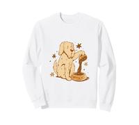 Cute Dog Coffee Lover Funny Caffeine Design Felpa