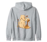 Cute Dog Coffee Lover Funny Caffeine Design Felpa con Cappuccio