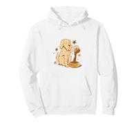 Cute Dog Coffee Lover Funny Caffeine Design Felpa con Cappuccio
