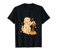 Cute Dog Coffee Lover Funny Caffeine Design Maglietta
