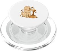 Cute Dog Coffee Lover Funny Caffeine Design PopSockets PopGrip per MagSafe