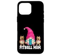 Cute Dog Grandma Graphic For Gnome Lover Funny Pitbull Mom Custodia per iPhone 16 Pro Max
