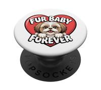 Cute Dog Pet Shih Tzu Fur Baby Forever Shih Tzu Amante PopSockets PopGrip Adesivo