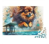 Cute Dog Puzzle 1000 Pezzi Appassionati, Materiali Premium, Poster E Box Elegante - 70x50cm/1000pcs