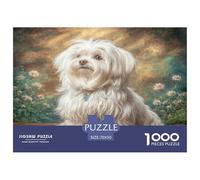 Cute Dog Puzzle 1000 Pièces Pour Adultes Et Enfants À Partir De 12 Ans Jeu De Patience Et De Réflexion Divertissement Créatif Cadeau Classiques - Activité Familiale Parfaite 70x50cm/1000pcs