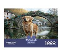 Cute Dog Puzzle 1000 Pièces Pour Adultes Et Enfants À Partir De 12 Ans Jeu De Patience Et De Réflexion Divertissement Créatif Cadeau Classiques Décoration De La Maison 70x50cm/1000pcs