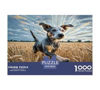 Cute Dog Puzzle 1000 Pièces Pour Adultes Et Enfants Dès 14 Ans Jeu De Patience Et De Réflexion Divertissement Créatif Cadeau Classiques Décoration De La Maison 38x26cm/1000pcs