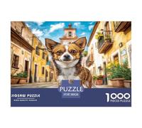 Cute Dog Puzzle 1000 Pièces Pour Adultes Et Enfants Dès 14 Ans Jeu De Patience Et De Réflexion Divertissement Créatif Cadeau Classiques Décoration De La Maison 38x26cm/1000pcs