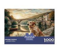 Cute Dog Puzzle 1000 Pièces Pour Adultes Et Enfants Dès 14 Ans Jeux De Défi Jouets Éducatifs De Qualité Supérieure Décoration De La Maison 38x26cm/1000pcs