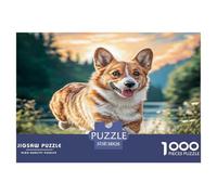Cute Dog Puzzle 1000 Pièces Pour Adultes Et Enfants Dès 14 Ans Jeux De Défi Jouets Éducatifs De Qualité Supérieure Décoration De La Maison 38x26cm/1000pcs