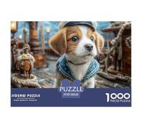 Cute Dog Puzzle Da 1000 Pezzi Art Collection Compact Box Premium Plus Quality Décoration De La Maison Festa Aziendale Per Adulti E Bambini Da 12 Anni 38x26cm/1000pcs