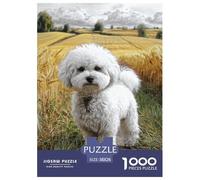 Cute Dog Puzzle Da 1000 Pezzi Per Adulti E Ragazzi Jigsaw Gigante Multicolore Moderno Educativi Compleanno Travel Gift Qualità Premium 38x26cm/1000pcs