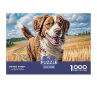 Cute Dog Puzzle Da 1000 Pezzi Per Adulti E Ragazzi Jigsaw Gigante Multicolore Moderno Educativi Compleanno Travel Gift Qualità Premium 52x38cm/1000pcs