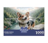 Cute Dog Puzzle De 1000 Pièces Pour Adultes Et Enfants Dès 14 Ans Jeu Cadeau Unique Divertissement Créatif Cadeau Classiques Décoration De La Maison 38x26cm/1000pcs