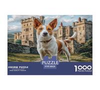 Cute Dog Puzzle De 1000 Pièces Pour Adultes Et Enfants Dès 14 Ans Jeux De Défi Jouets Éducatifs De Qualité Supérieure Décoration De La Maison 38x26cm/1000pcs