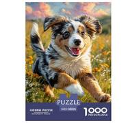 Cute Dog Puzzle Di Qualità Superiore Per Serate Tranquille, Integra Pet E Combina Pazienza Focus Mentale E Piacere Duraturo Durante L’assemblaggio 38x26cm/1000pcs