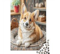 Cute Dog Puzzle Sfidare 1000 Puzzle Familiare Educa Decorazione Della Casa Regalo 1000pcs (75x50cm)