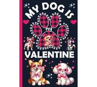 Cute Dogs Lined Page Journal (6x9in): Valentine's Day Themed Notepad Gift for Dog Lovers and Kids