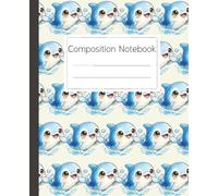 Cute Dolphin Fish Composition Notebook: Wide Ruled Paper for School, Work, or Home - Journaling and Note Taking: A Fun and Playful Design for ... Who Love Marine Animals and Aquatic Life