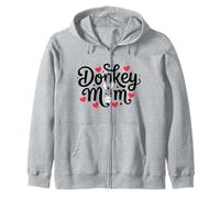 Cute Donkey Mom Donkey Farm Animal Lover Donna Felpa con Cappuccio