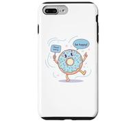 Cute Donut Worry Be Happy Funny Food Pun gioco di parole Custodia per iPhone 7 Plus/8 Plus