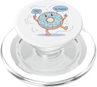 Cute Donut Worry Be Happy Funny Food Pun gioco di parole PopSockets PopGrip per MagSafe