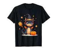 Cute Dragon Witch Pumpkins Halloween Matching Family Kids Maglietta