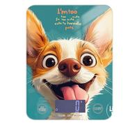 Cute Drawn Dog Keto Portable Food Scale 12 lb/1 oz, 5kg/5g Impermeabile Grammi Scala con 4 Unità per Dieta Perdita di Peso Perdita di Peso Bascula Digital de peso para comida