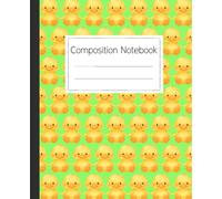 Cute Duck Pattern Composition Notebook: A Fun Notebook and Journal for School, Work, or Home with a Cheerful Animal Cover for Kids and Adults