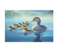Cute Duck Puzzle Games for Adults E Bambini - for Creativity And Mindfulness - Challenging Jigsaw Puzzles 1000 Pezzi for Family (75×50cm)