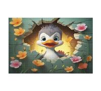 Cute Duck Puzzle Games for Adults E Bambini - for Creativity And Mindfulness - Challenging Jigsaw Puzzles 1000 Pezzi for Family (75×50cm)