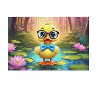 Cute Duck Puzzle Games for Adults E Bambini - for Creativity And Mindfulness - Challenging Jigsaw Puzzles 1000 Pezzi for Family （75×50cm）