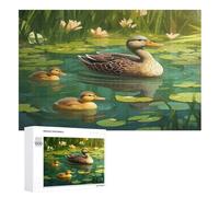 Cute Duck Puzzle Games for Adults E Bambini - for Creativity And Mindfulness - Challenging Jigsaw Puzzles 1000 Pezzi for Family (75×50cm)