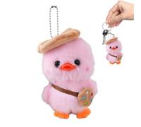 Cute Duck Stuffed Animal - Soft Plush Bag Charm, Keychain Decor, 4.72 Inch
