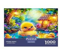 Cute Duckling Puzzle De 1000 Pièces Pour Adultes Et Enfants Dès 14 Ans Jeu De Patience Et De Réflexion De Qualité Supérieure Décoration De La Maison 70x50cm/1000pcs