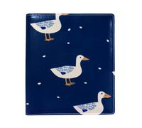 Cute Ducks - Copertina grande sostituibile per libri, in pelle PU, riutilizzabile, adatta per notebook da 24,9 x 28 cm