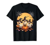 Cute Ducks Witch Spooky Funny Farm Halloween Family Matching Maglietta
