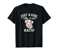 Cute Dumbo Girl Who Loves Pet Rats Lover Maglietta