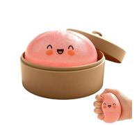 Cute Dumpling Toy, Soft Squeeze Stress Ball, Realistic Food Fidget with Texture, Silicone Comfort Grip System, Playful Design with Smooth Design, Relaxation Toy for Office Study