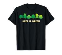 Cute Earth Day Keep It Green Plant Alberi Ambiente Scienza Maglietta