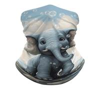 Cute Elephant Play Bubbles Scaldacollo Durevole Headwrap Elastico Sciarpa al Collo per Uomo attività Versatili Passamontagna