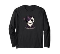 Cute Emo Panda Chibi Bambini Maglia a Manica